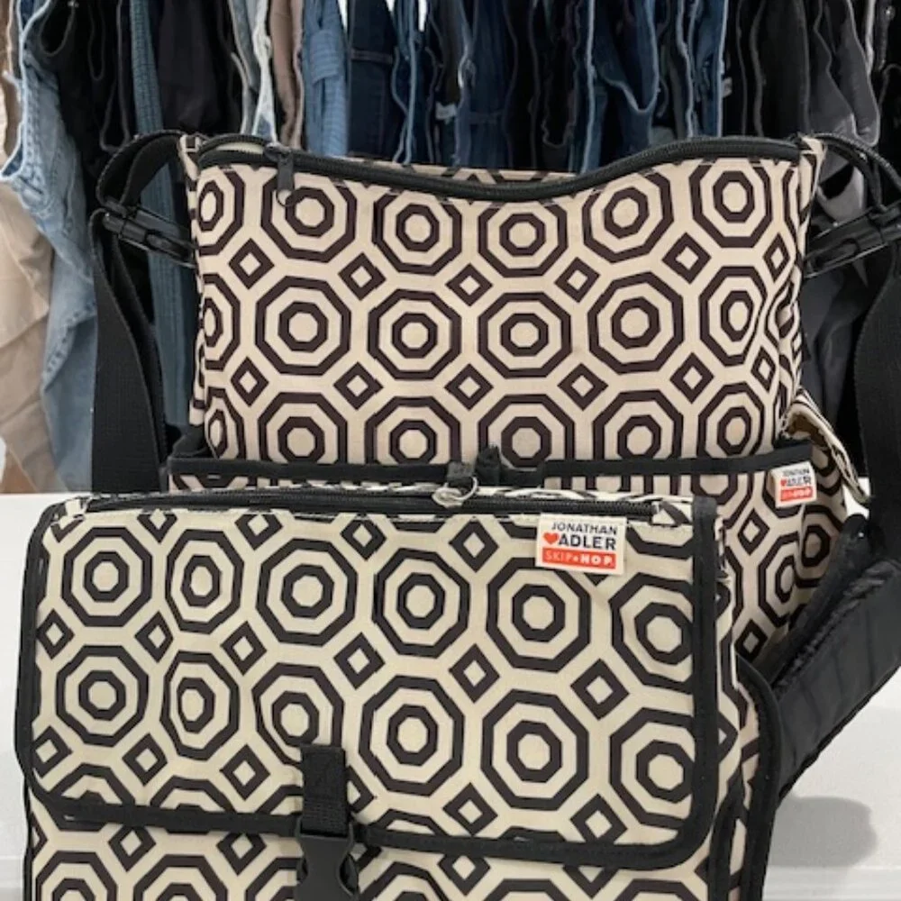 Jonathon Adler Skip Hop Diaper Bag w/Changing Pad
